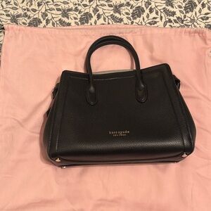 kate spade Black Pebbled Leather Top-Handle Satchel